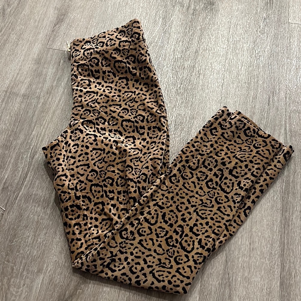 GOOD AMERICAN Leopard Pants Sz 4 / 27